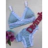 Conjunto Amamentação Azul Celeste Bojo Removível