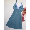 Conjunto Robe e Camisola Amamentação Azul