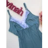 Conjunto Robe e Camisola Amamentação Azul
