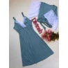 Conjunto Robe e Camisola Amamentação Azul