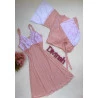 Conjunto Robe e Camisola Amamentação Rosê