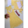 Conjunto Robe e Camisola Amamentação Amarelo