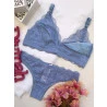 Calcinha Biquíni Renda Azul