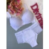 Conjunto Amamentação Renda Branco