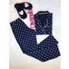Pijama Longo Moletinho Poá