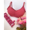 Conjunto Amamentação Franzido Microfibra Goiaba
