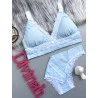 Conjunto Amamentação Azul Celeste Bojo Removível