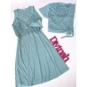 Conjunto Camisola Amamentação e Robe Verde