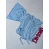 Conjunto Robe e Camisola Amamentação Azul Bebê