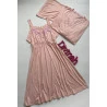 Conjunto Camisola  e Robe Amamentação Rosê Salmão