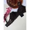 Sutiã Amamentação Renda Preto com Ouro Rosê