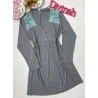 Camisola Manga Longa Mescla com Verde