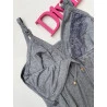Pijama Três Peças Mescla Cinza