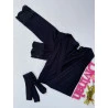 Pijama Três Peças Preto