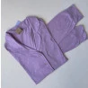 Pijama Longo Algodão Lilás Poá
