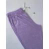 Pijama Longo Algodão Lilás Poá