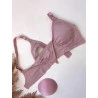Sutiã Amamentação Bojo Removível Sem Costura Blush