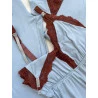 Pijama Gestante e Amamentação Três Peças Azul